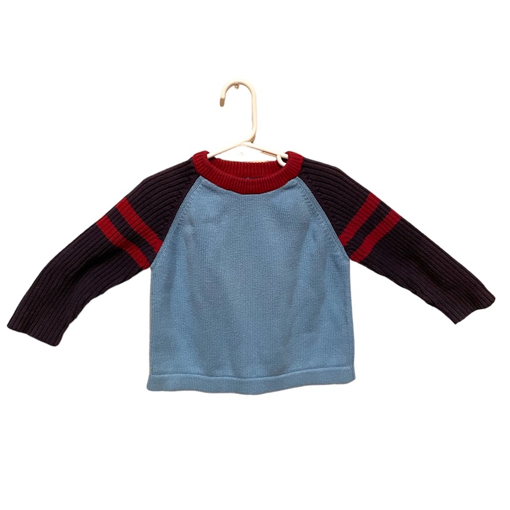 💠. **2 for $20** Blue and red stripe kids sweater size 3T
